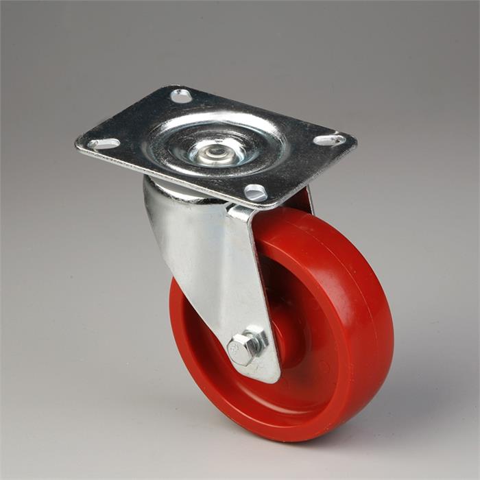 ruota sterzante roll container nuova (con supporto) 