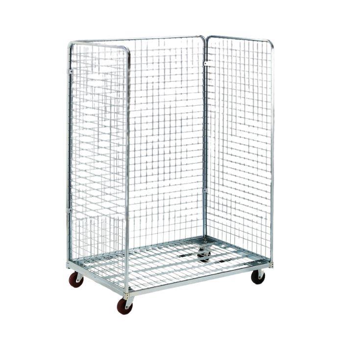 roll container lavanderia 1200x800x1800h con 3 pareti (maglia 50x50) nuovo